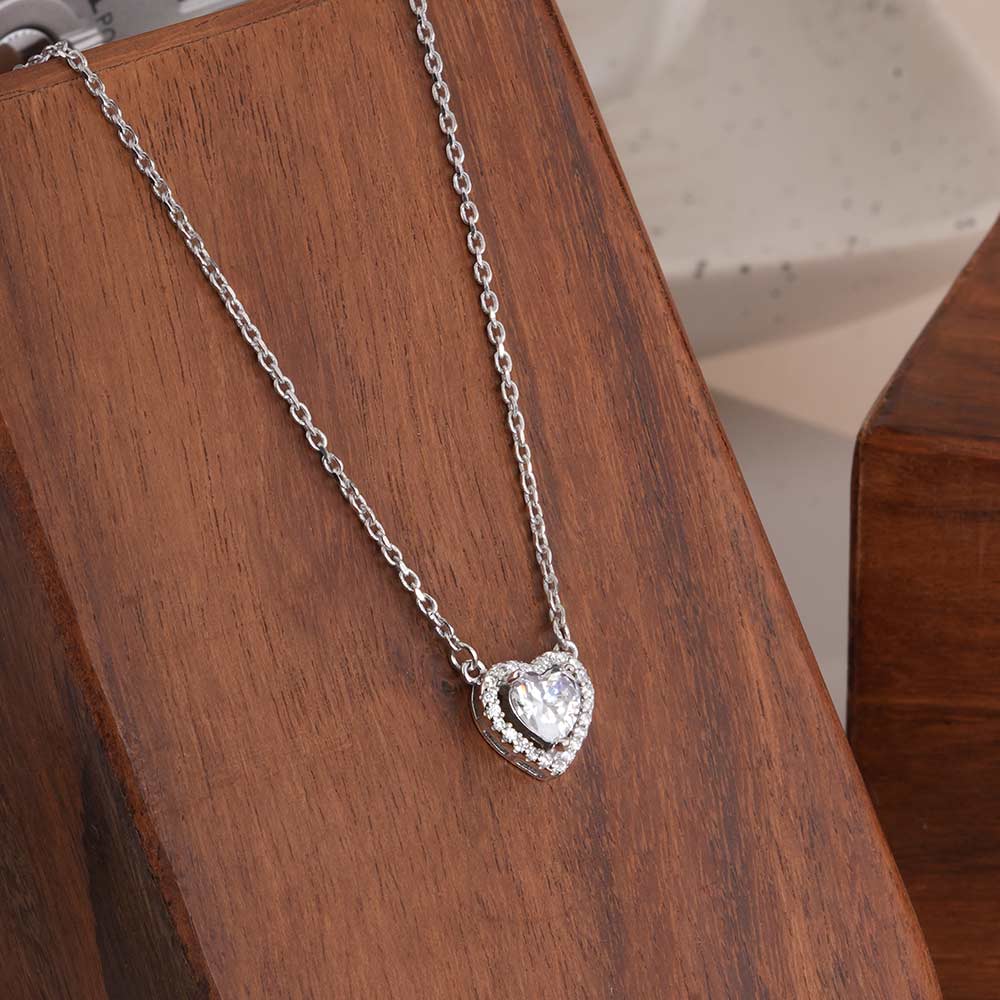 Diamond Heart 925 Sterling Silver Necklace