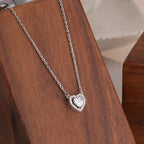 Diamond Heart 925 Sterling Silver Necklace
