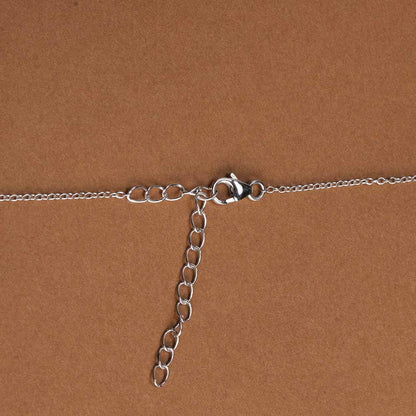 Rectangle Pendant 925 Sterling Silver Necklace