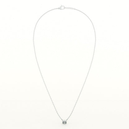 Rectangle Pendant 925 Sterling Silver Necklace