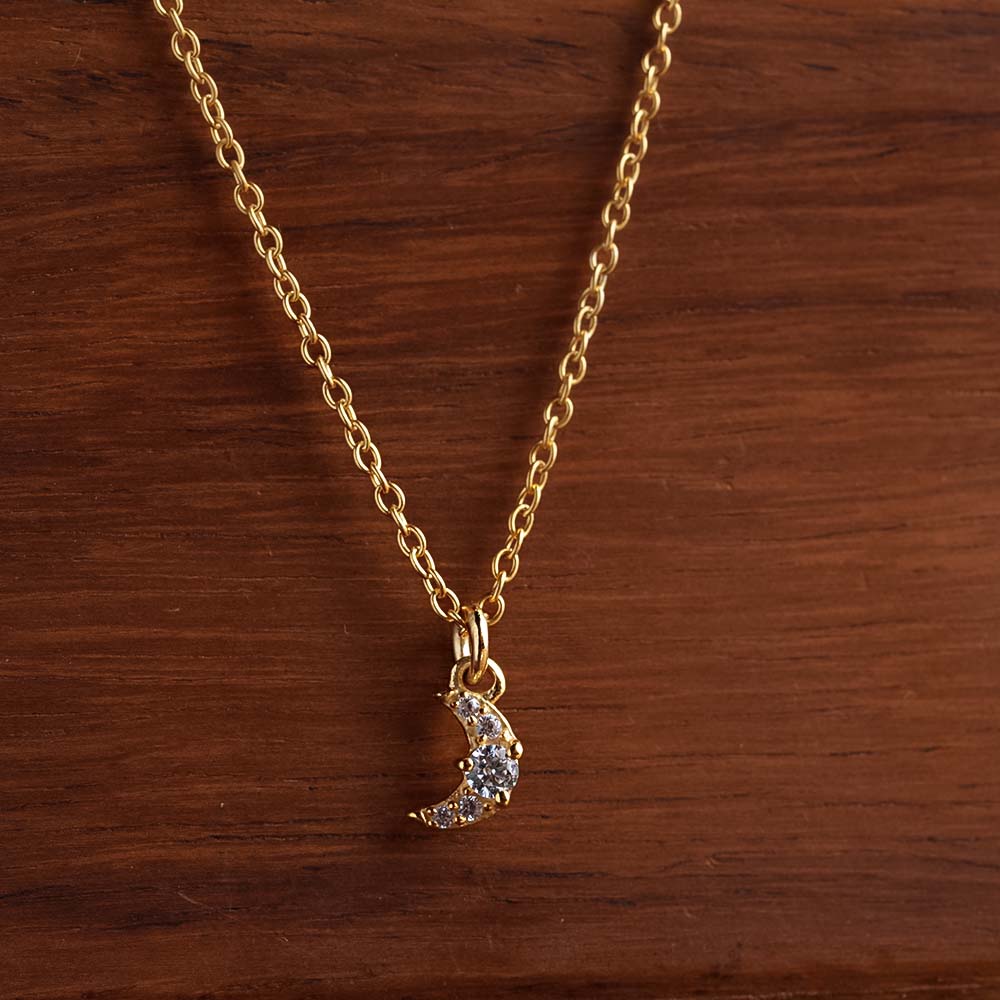 Dreamy Moon 925 Sterling Silver Necklace