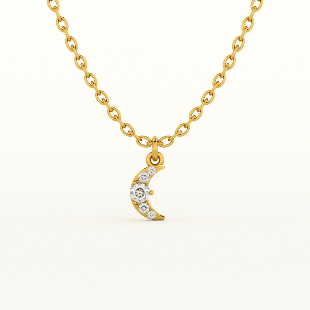 Dreamy Moon 925 Sterling Silver Necklace