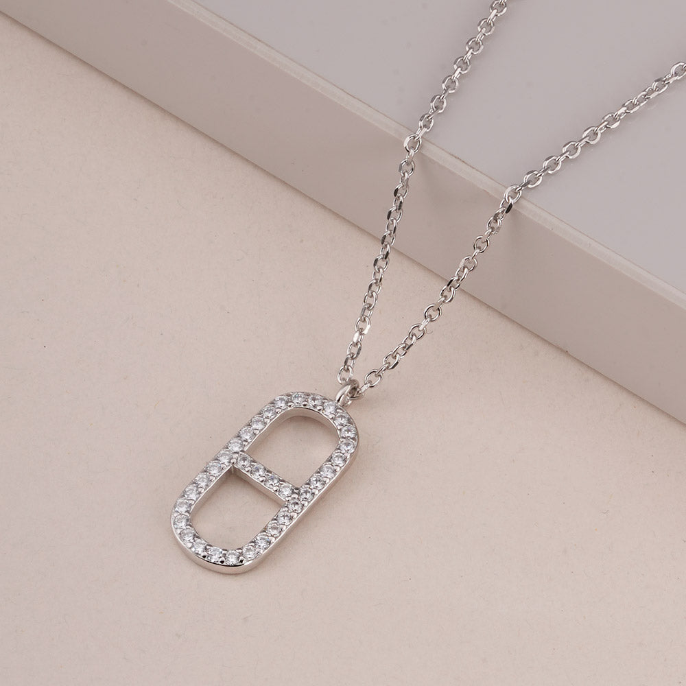 Capsule 925 Sterling Silver Pendant Necklace