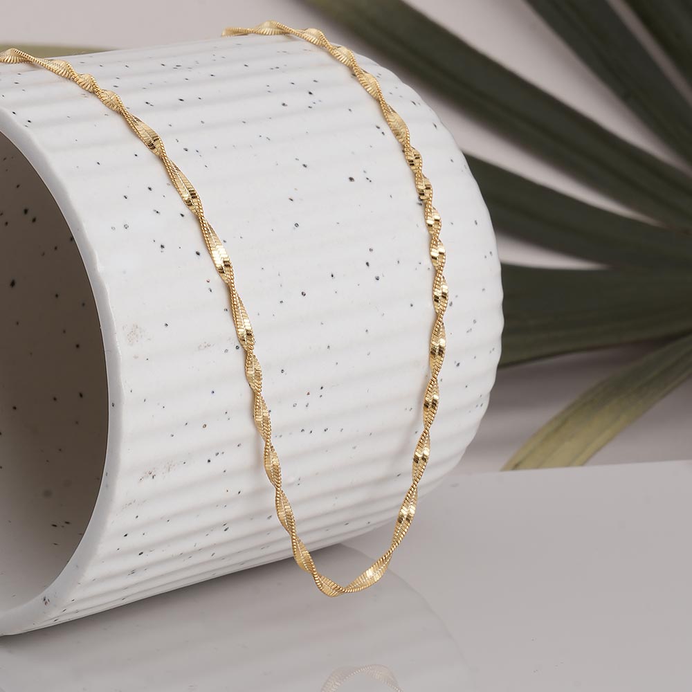 Classic Gold 925 Sterling Silver  Chain