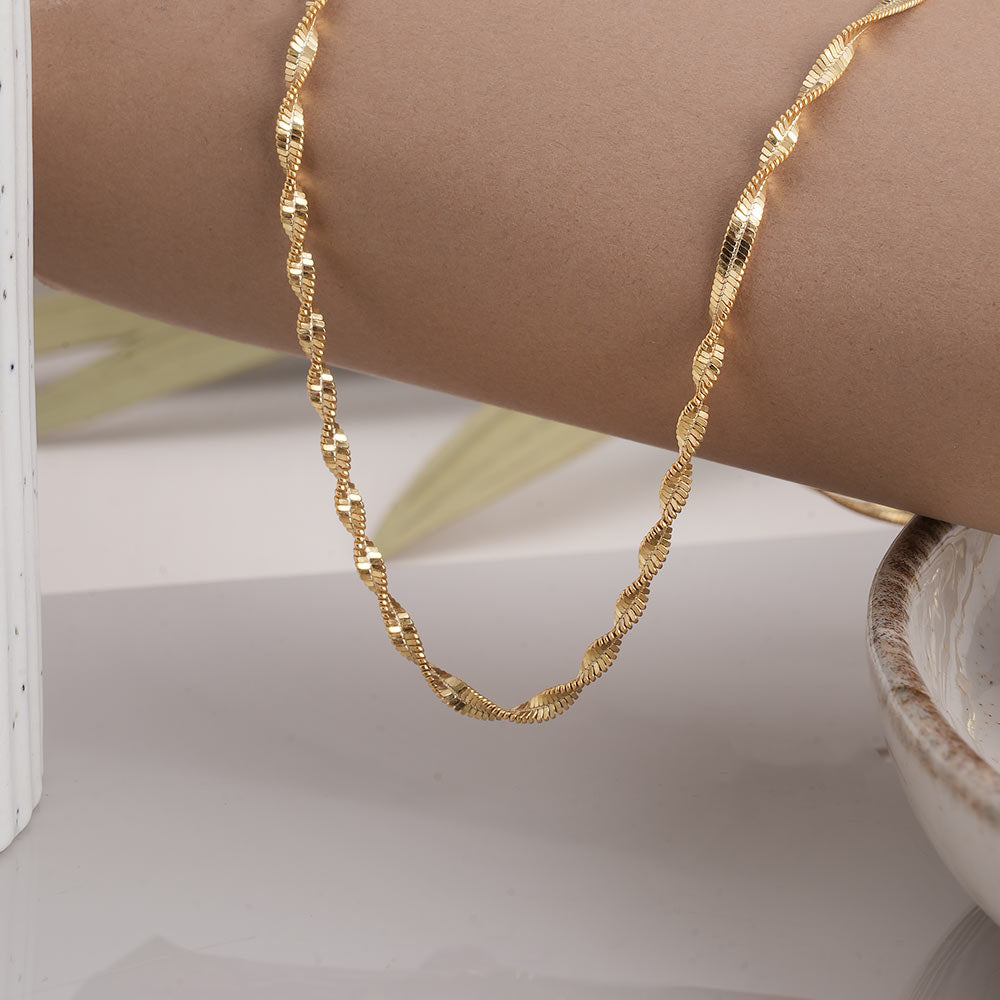 Classic Gold 925 Sterling Silver  Chain