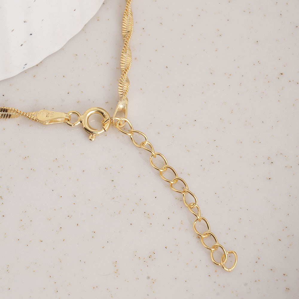 Classic Gold 925 Sterling Silver  Chain