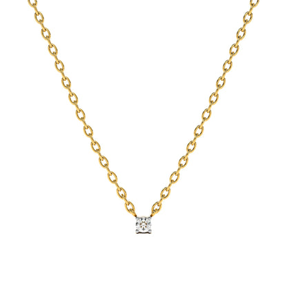0.06 Carat Solo Glow 9KT Gold Lab Grown Diamond Pendant