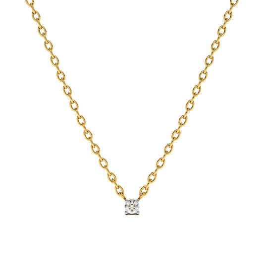 0.06 Carat Solo Glow 9KT Gold Lab Grown Diamond Pendant
