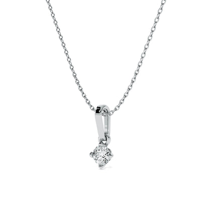 Moonbeam Solitaire 9KT Gold Lab Grown Diamond Necklace