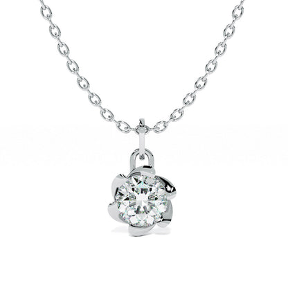Floral Spark 9KT Gold Lab Grown Diamond Necklace