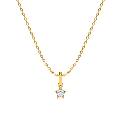 0.31 Carat Dainty Lumina 9KT Gold Lab Grown Diamond Necklace