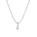 Elegant Solitaire 9KT Gold Lab Grown Diamond Necklace
