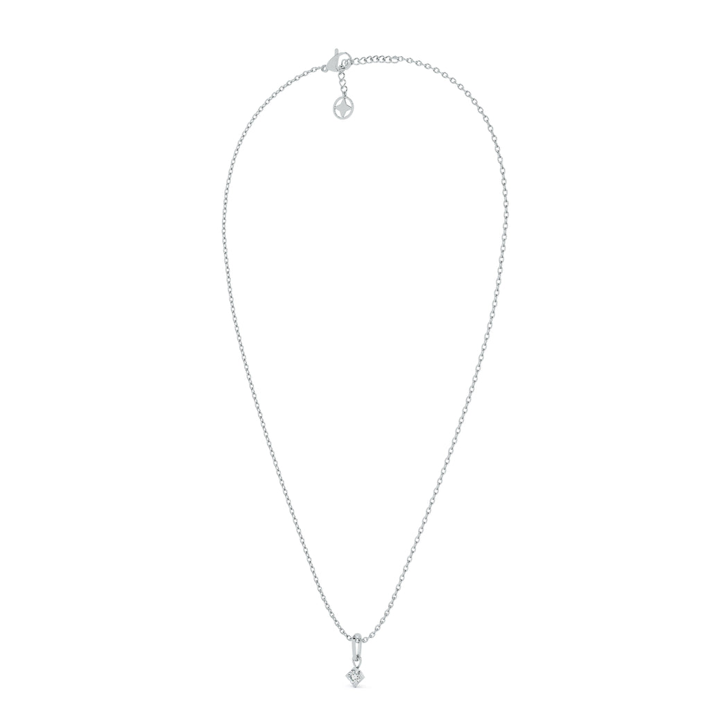 Elegant Solitaire 9KT Gold Lab Grown Diamond Necklace