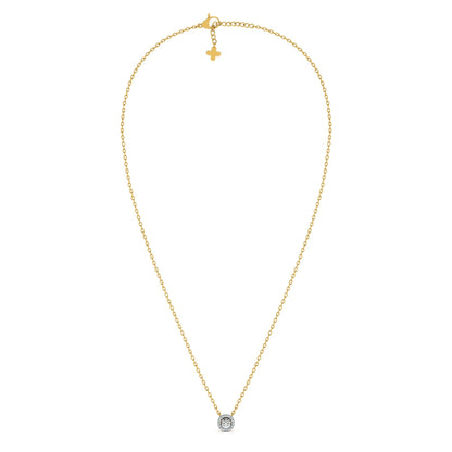 Modern Radiance 9KT Gold Lab Grown Diamond Necklace