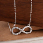 Crystal Infinity 925 Sterling Silver Necklace