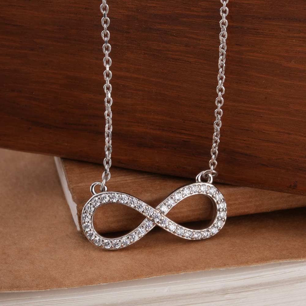 Crystal Infinity 925 Sterling Silver Necklace
