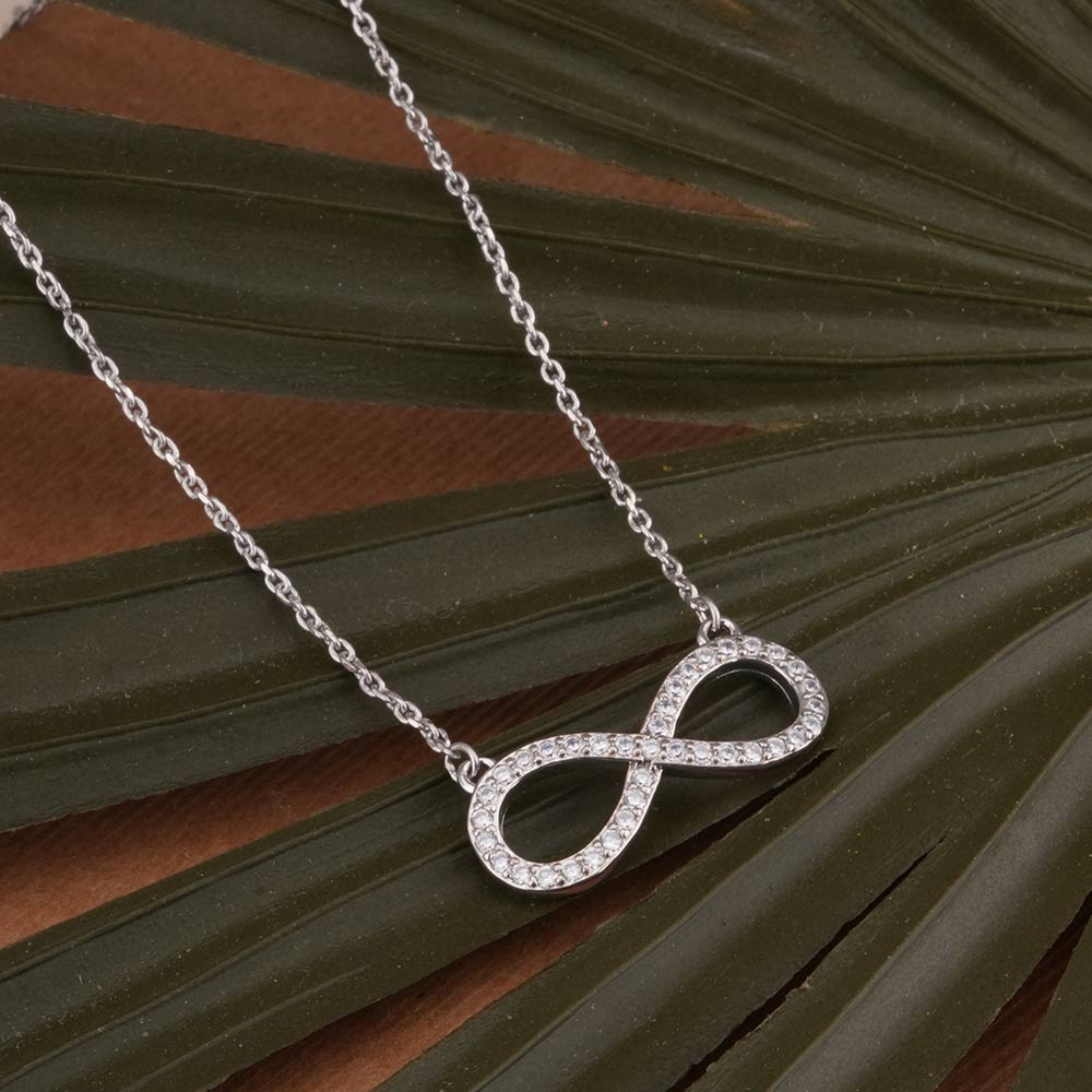 Crystal Infinity 925 Sterling Silver Necklace