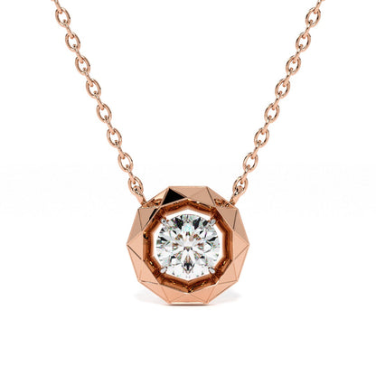 Orbit 9KT Gold Lab Grown Diamond Necklace