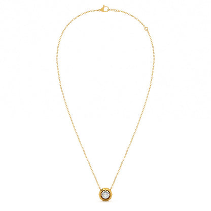 Orbit 9KT Gold Lab Grown Diamond Necklace