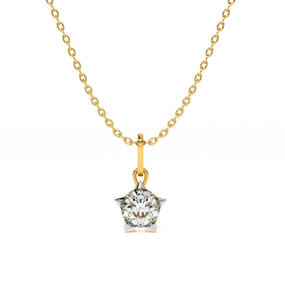 0.32 Carat Solara Drop 9KT Gold Lab Grown Diamond Necklace