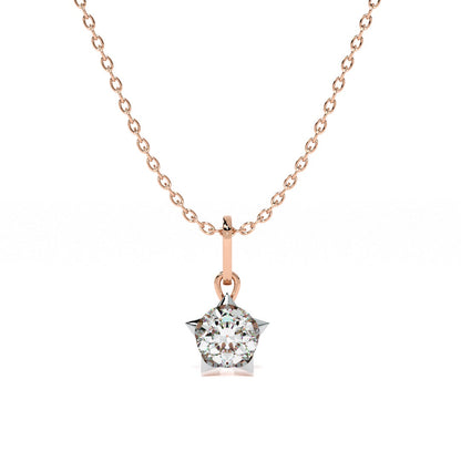 0.32 Carat Solara Drop 9KT Gold Lab Grown Diamond Necklace