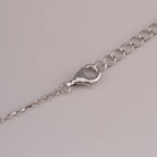 Crystal Circle 925 Sterling Silver Pendant Necklace