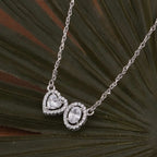 Double Pendant 925 Sterling Silver Necklace