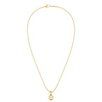 Compass 9KT Gold Lab Grown Diamond Pendant