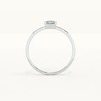 Classic Emerald Cut 925 Sterling Silver Ring