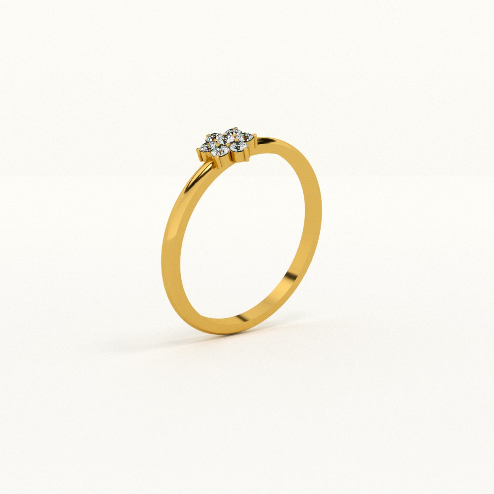 Blossom Spark 9KT Gold Lab Grown Diamond Ring