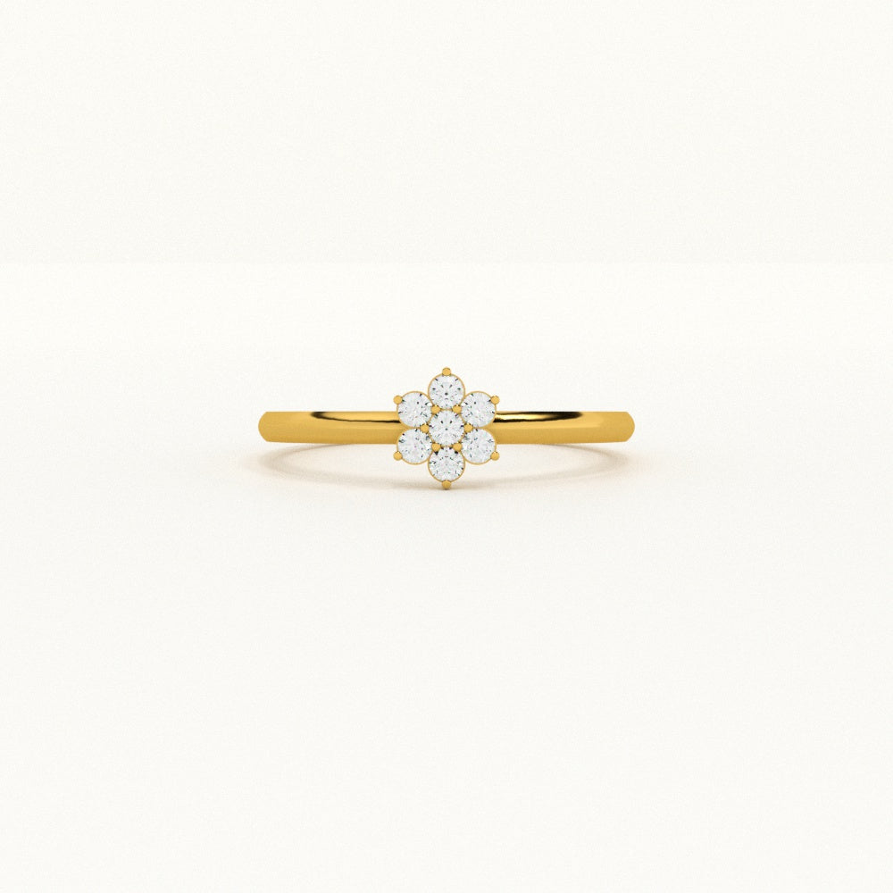 Blossom Spark 9KT Gold Lab Grown Diamond Ring