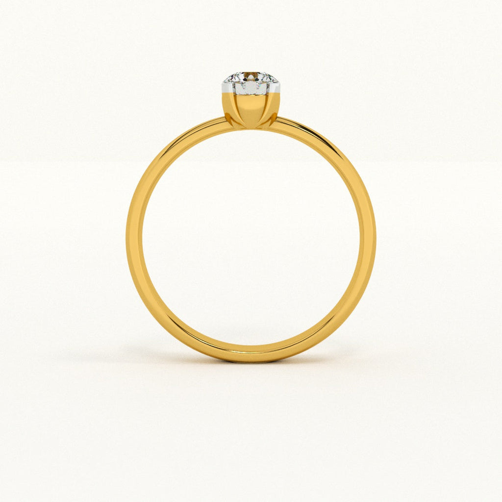 Blush Elegance 9KT Gold Lab Grown Diamond Ring