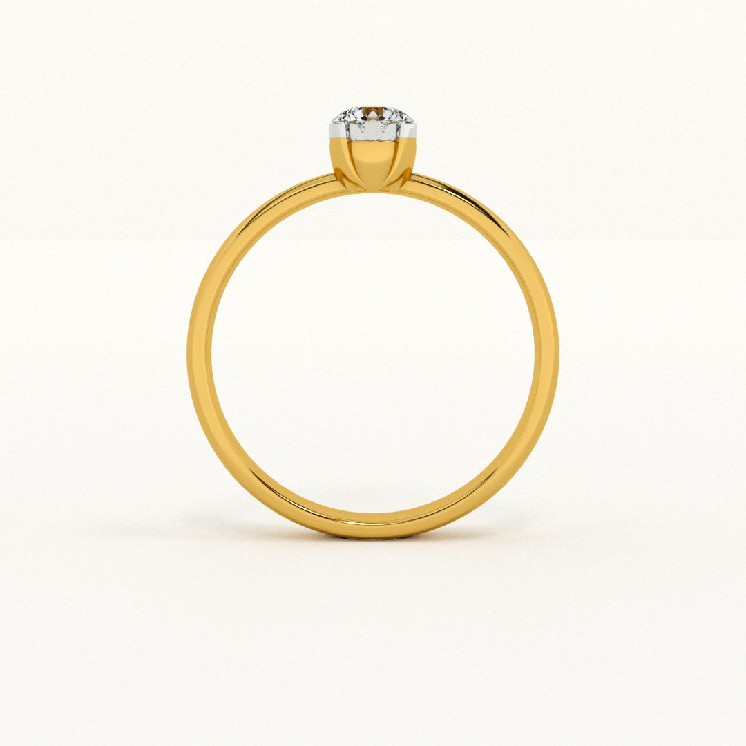 Blush Elegance 9KT Gold Lab Grown Diamond Ring