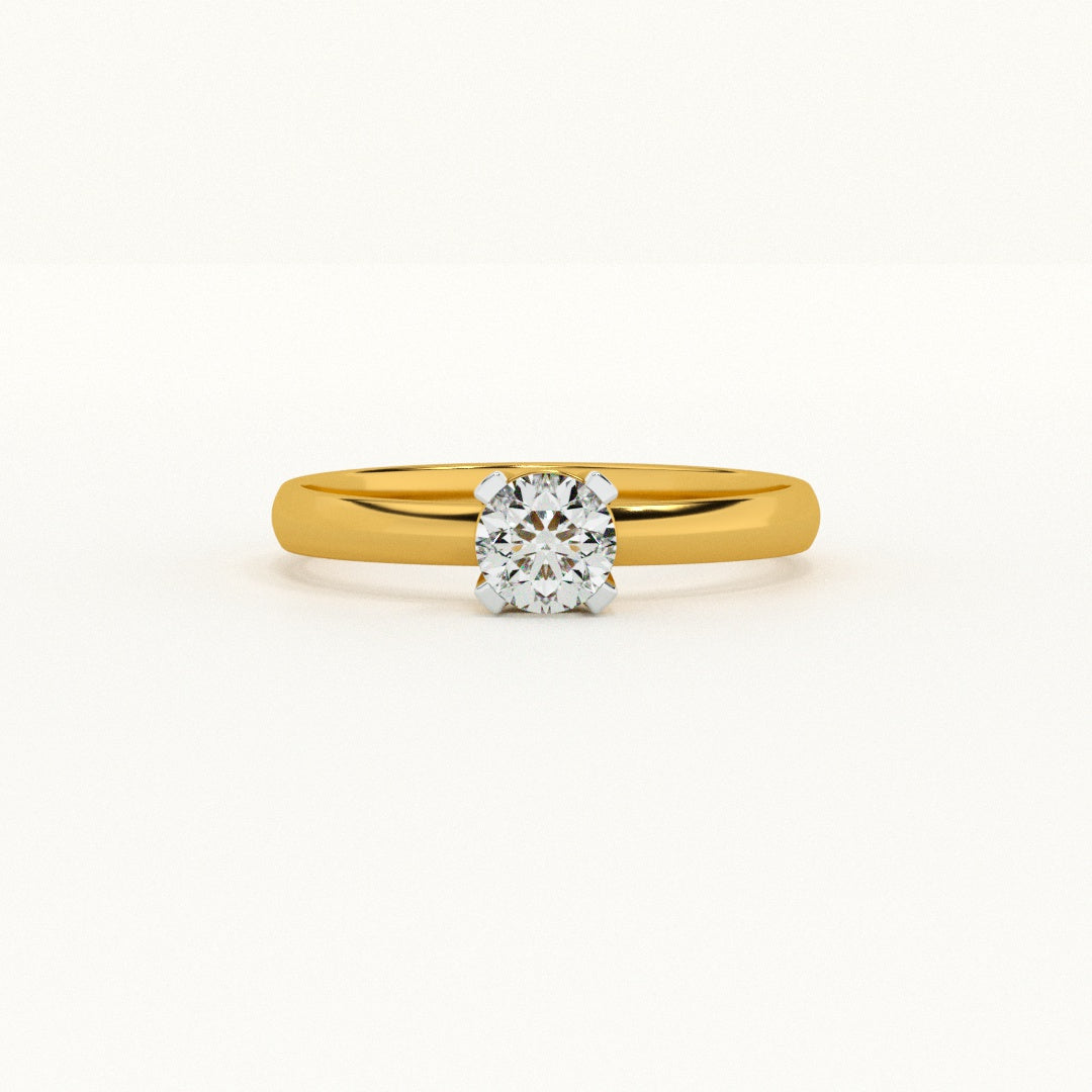Blush Elegance 9KT Gold Lab Grown Diamond Ring