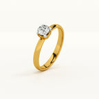 Blush Elegance 9KT Gold Lab Grown Diamond Ring