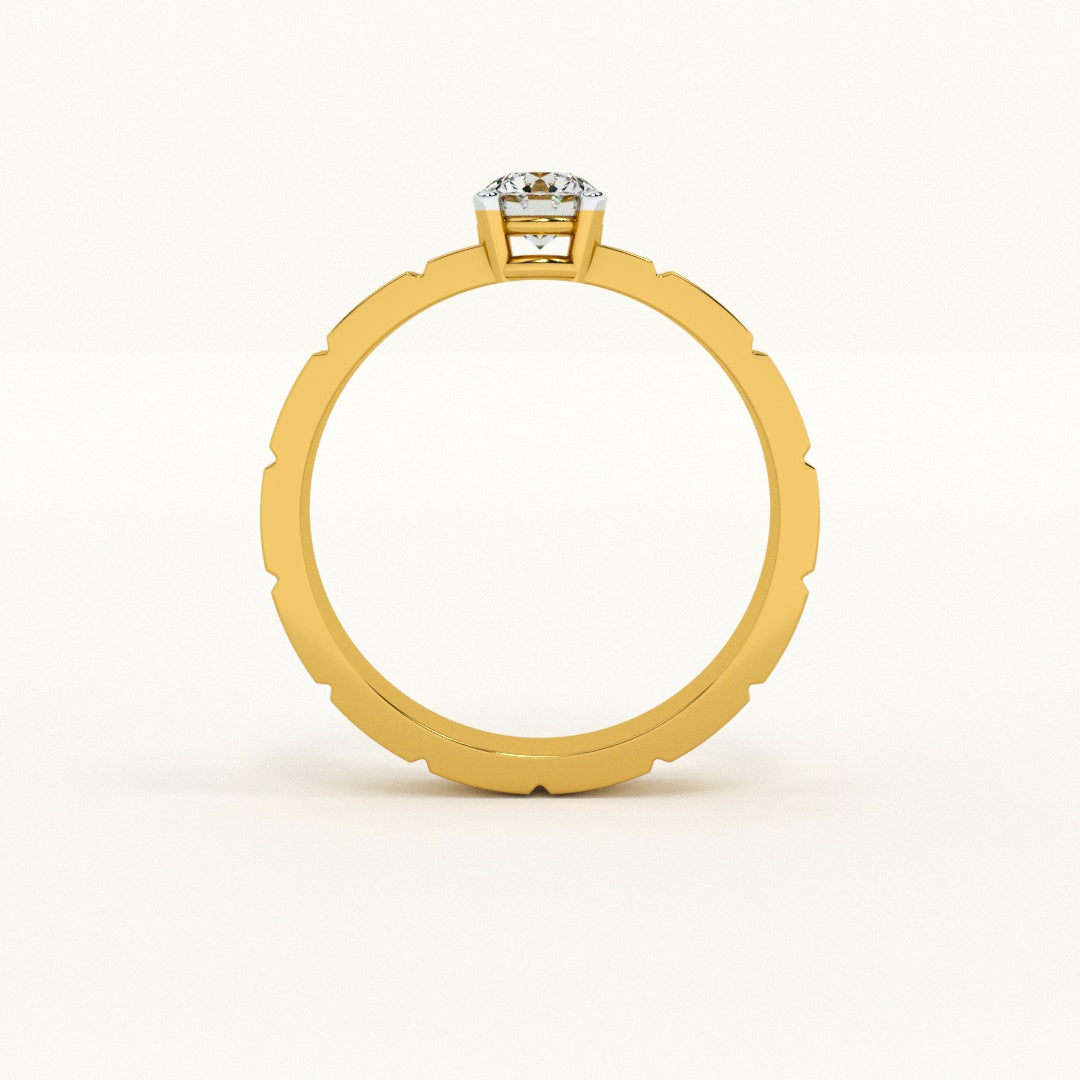 Code of Love 9KT Gold Lab Grown Diamond Ring