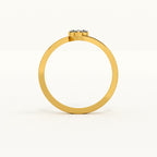 Aurora Crest 9KT Gold Lab Grown Diamond Ring