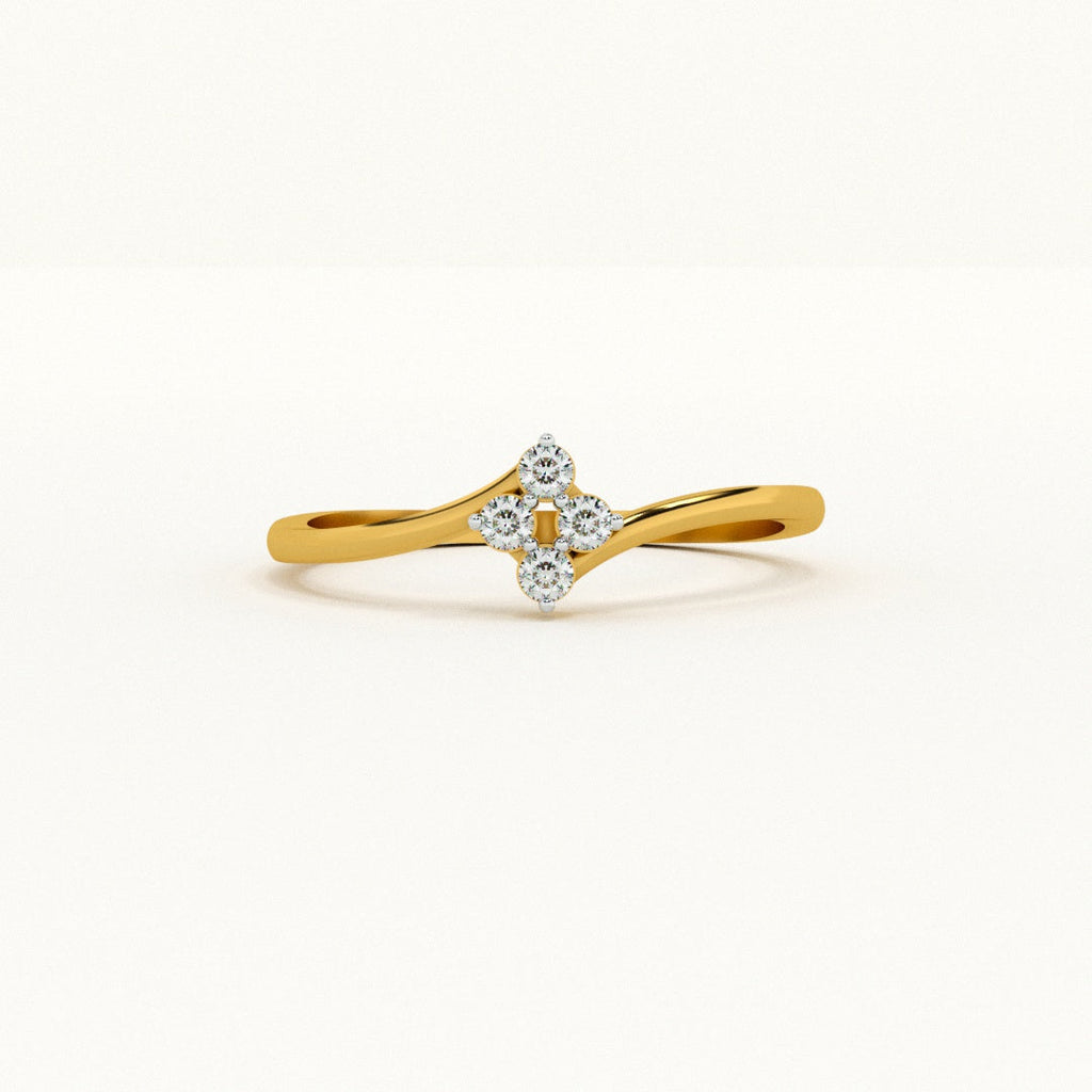 Aurora Crest 9KT Gold Lab Grown Diamond Ring