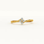 Aurora Crest 9KT Gold Lab Grown Diamond Ring