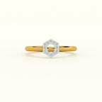 Circular 9KT Gold Lab Grown Diamond Ring