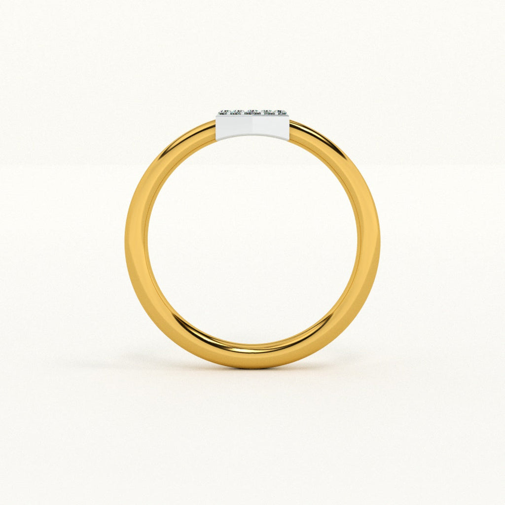 Circular 9KT Gold Lab Grown Diamond Ring