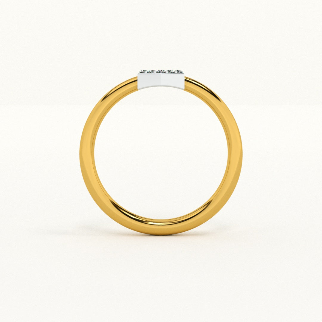 Circular 9KT Gold Lab Grown Diamond Ring