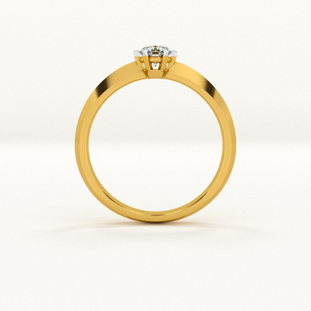 Classic Solitaire 9KT Gold Lab Grown Diamond Ring