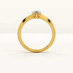 Classic Solitaire 9KT Gold Lab Grown Diamond Ring
