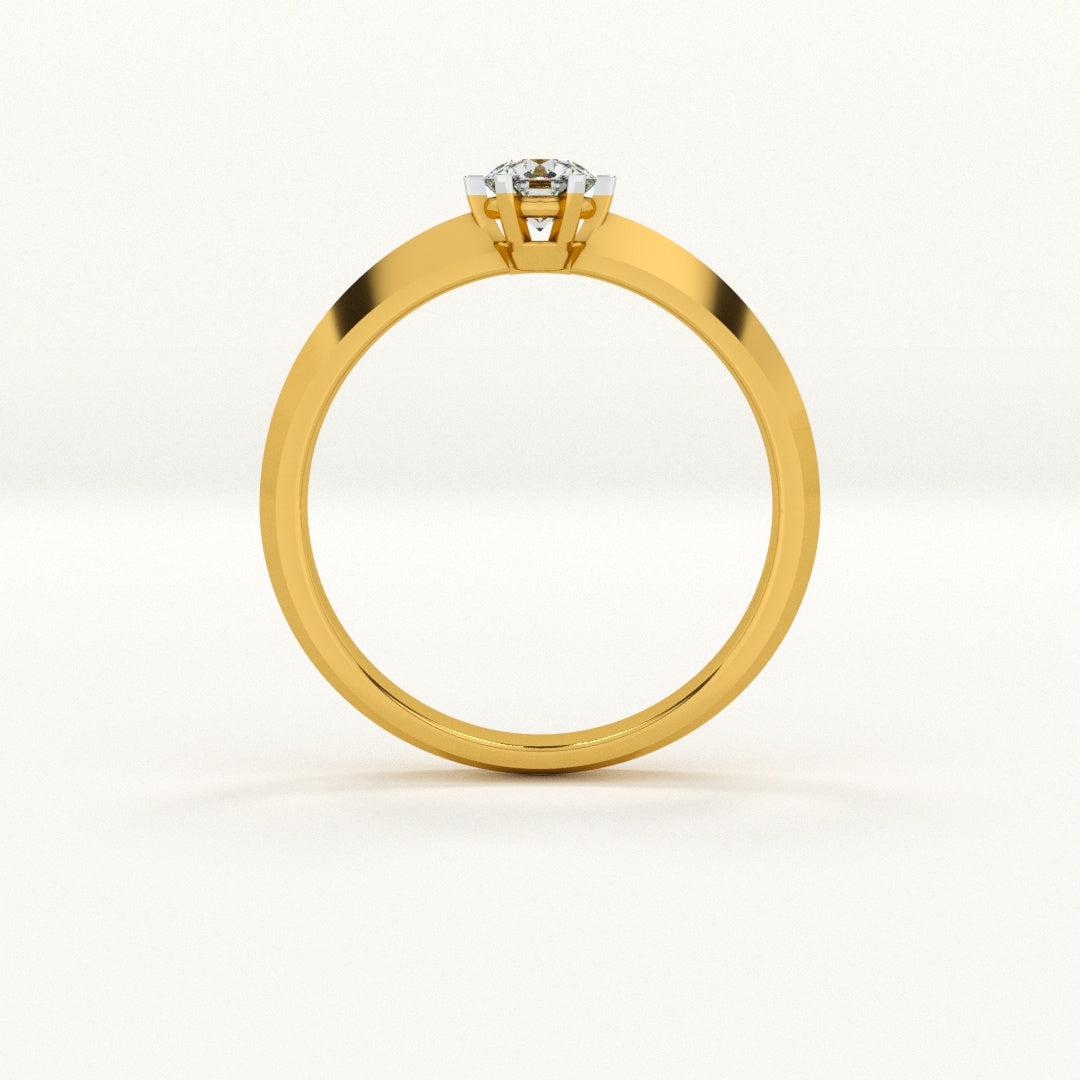Classic Solitaire 9KT Gold Lab Grown Diamond Ring