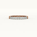Crescent Sparkle 9KT Gold Lab Grown Diamond Ring