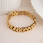 Bold & Classic Gold Link Men's Bracelet