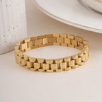Bold & Classic Gold Link Men's Bracelet