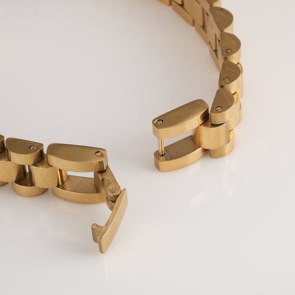 Bold & Classic Gold Link Men's Bracelet