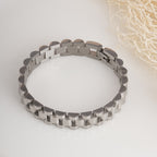 Bold & Classic Silver Link Men's Bracelet